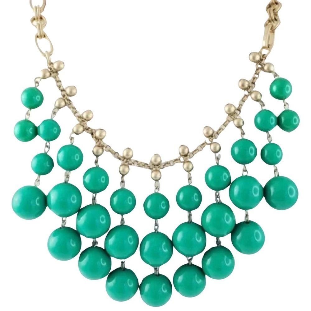 STELLA & DOT • Kelly Green Jolie Statement Necklace
